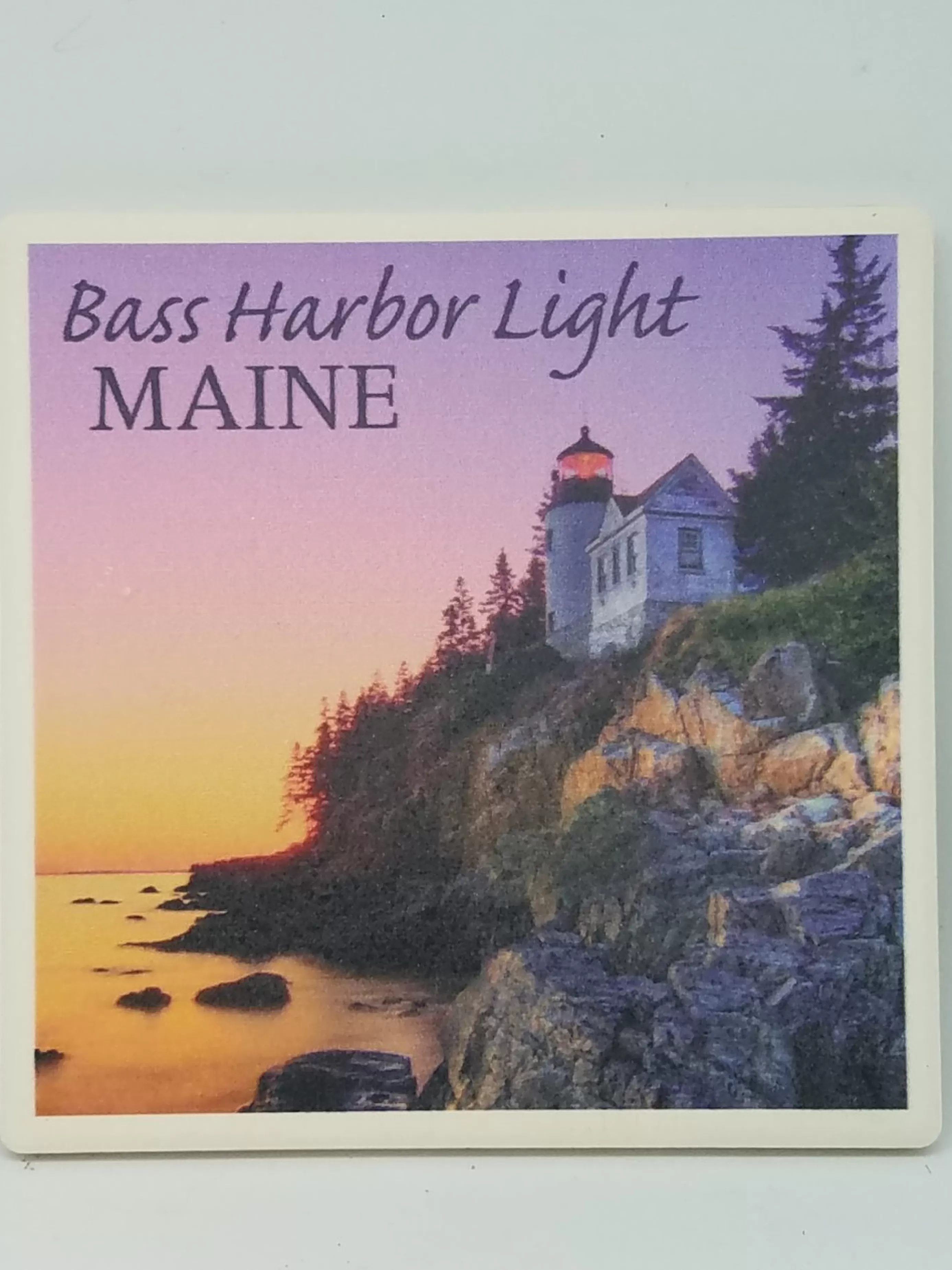 Christmas Vacation Coasters<Bass Harbor Light Maine Coaster