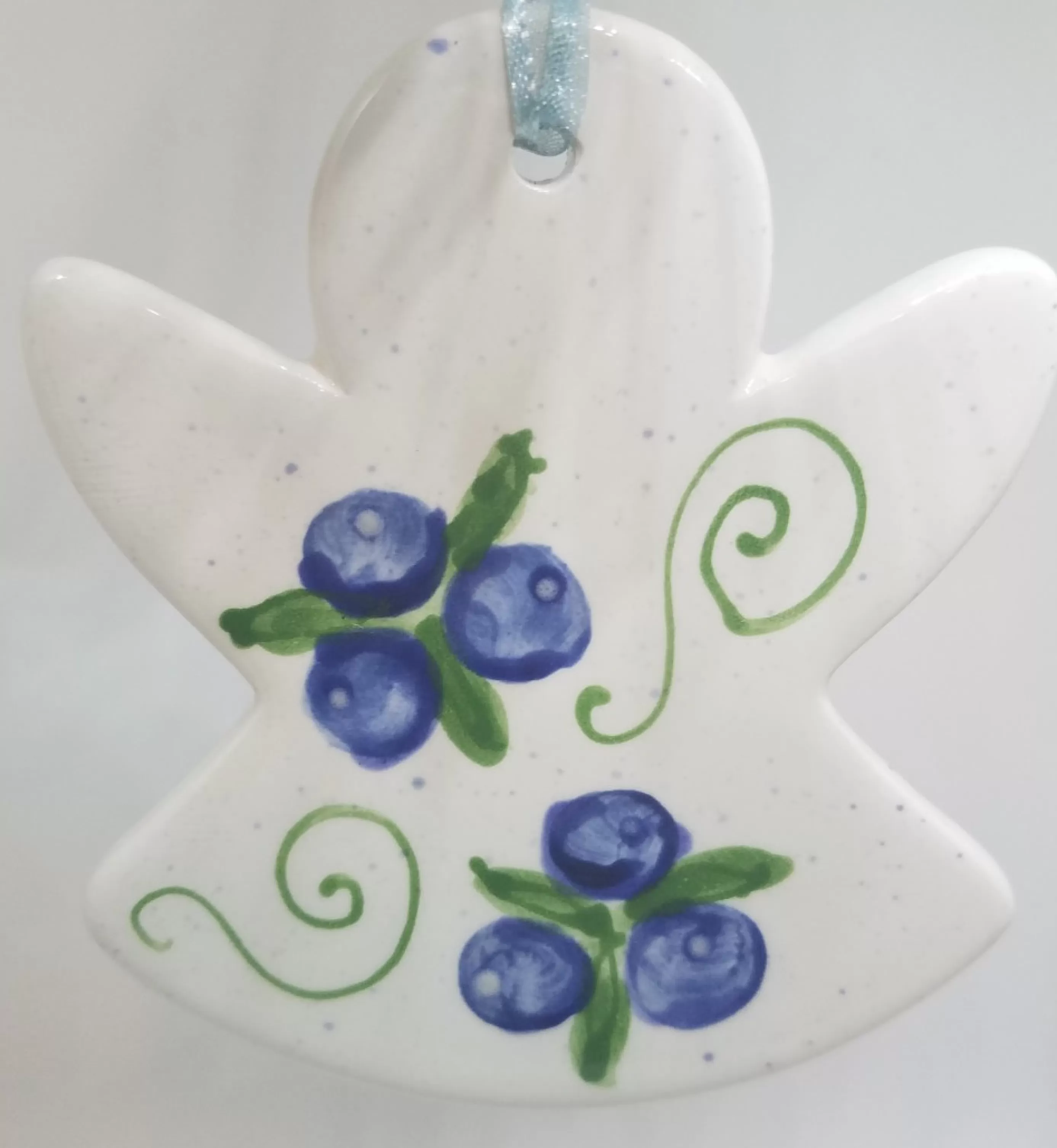 Christmas Vacation Ceramic Ornaments<Blueberry Angel Ceramic Flat Ornament