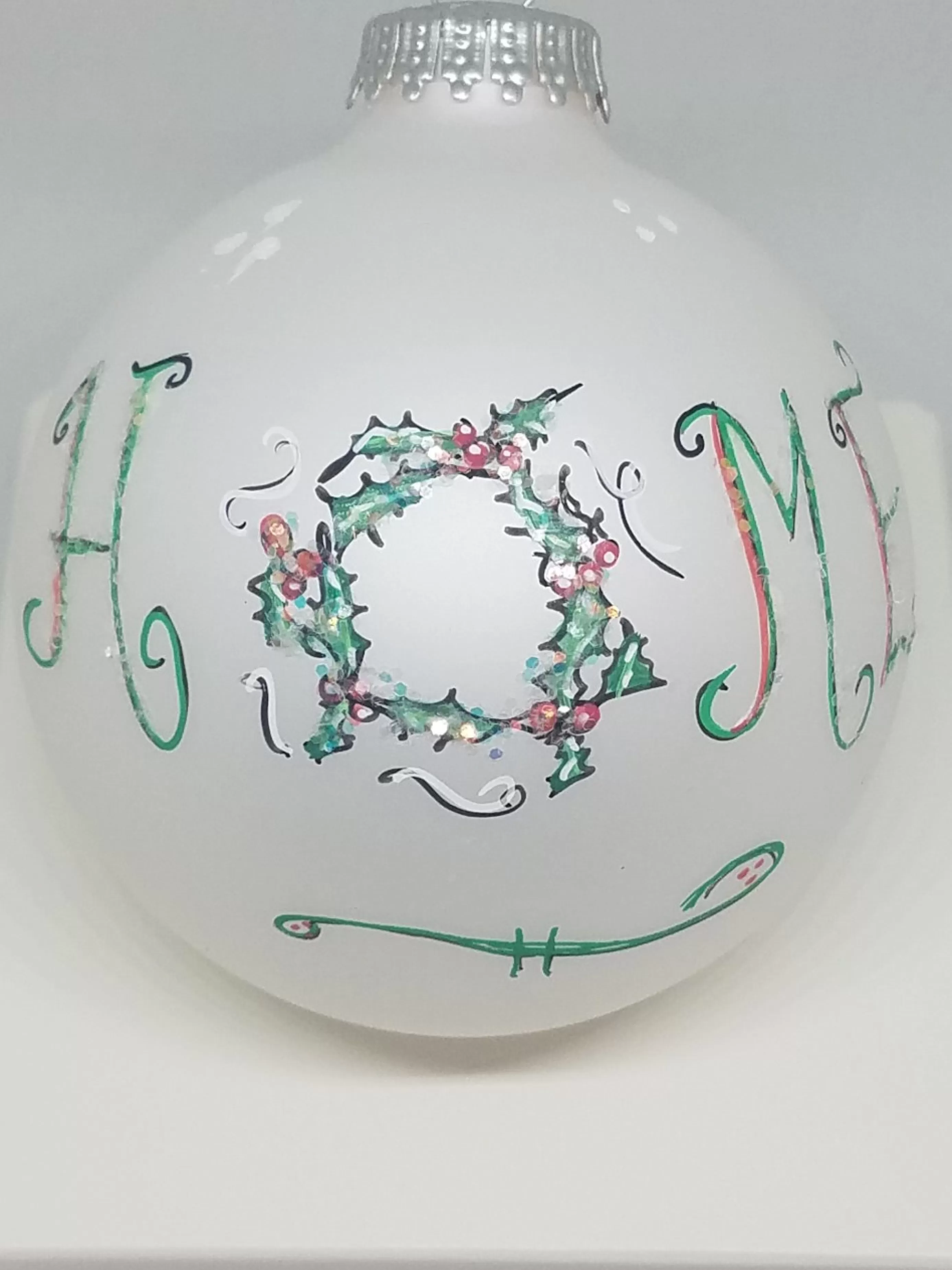 Christmas Vacation Heartfelt Celebrations Glass<Home Painted Heartfelt Glass Ornament