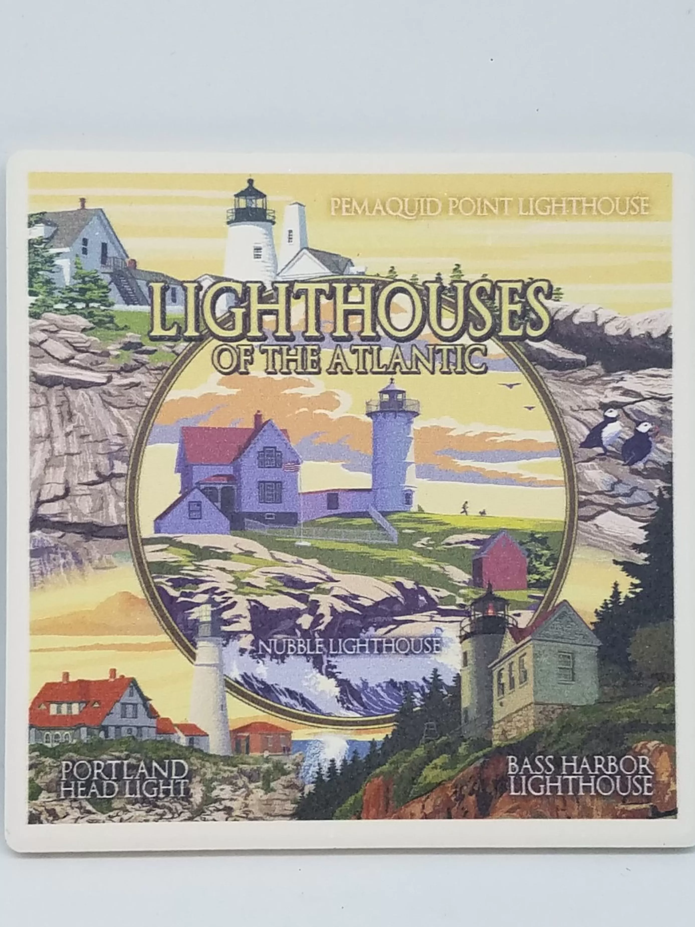 Christmas Vacation Coasters<Lighthouses Of Atlantic Coaster