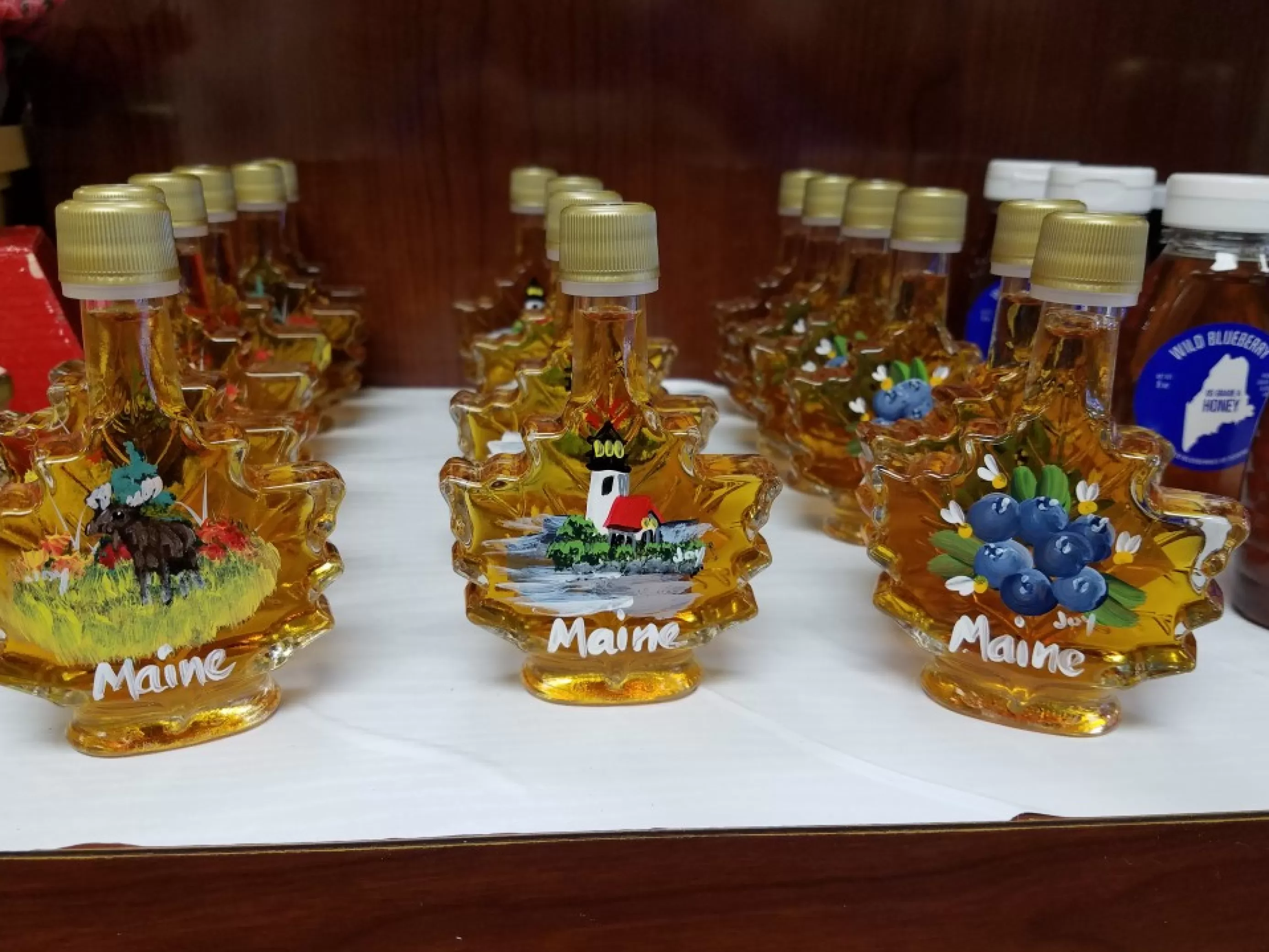 Christmas Vacation Sweet Treats<Maine Maple Syrup With Lobster Painted Glass 1.7 Oz