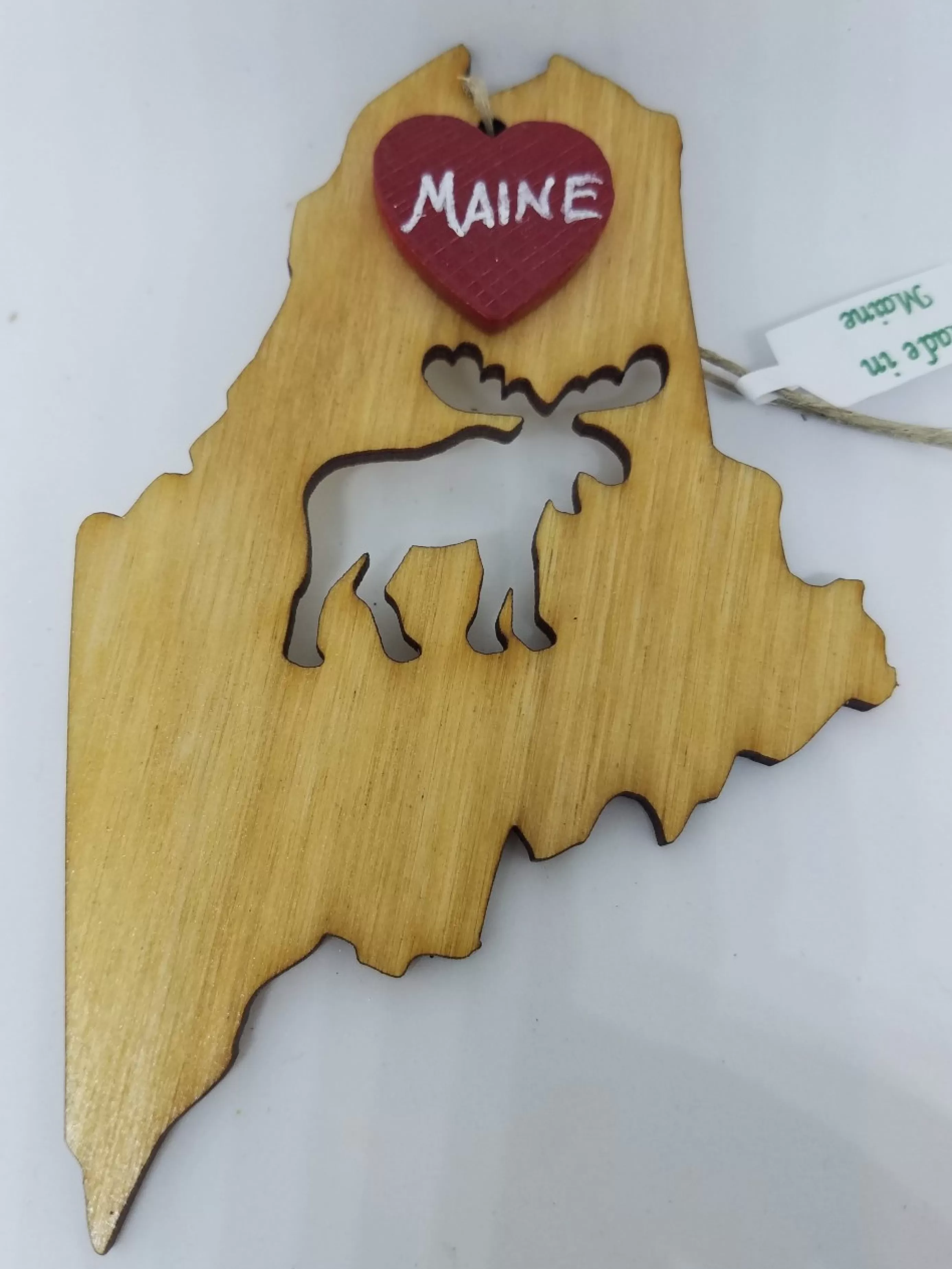 Christmas Vacation Ornaments<Moose Maine State Wood Ornament