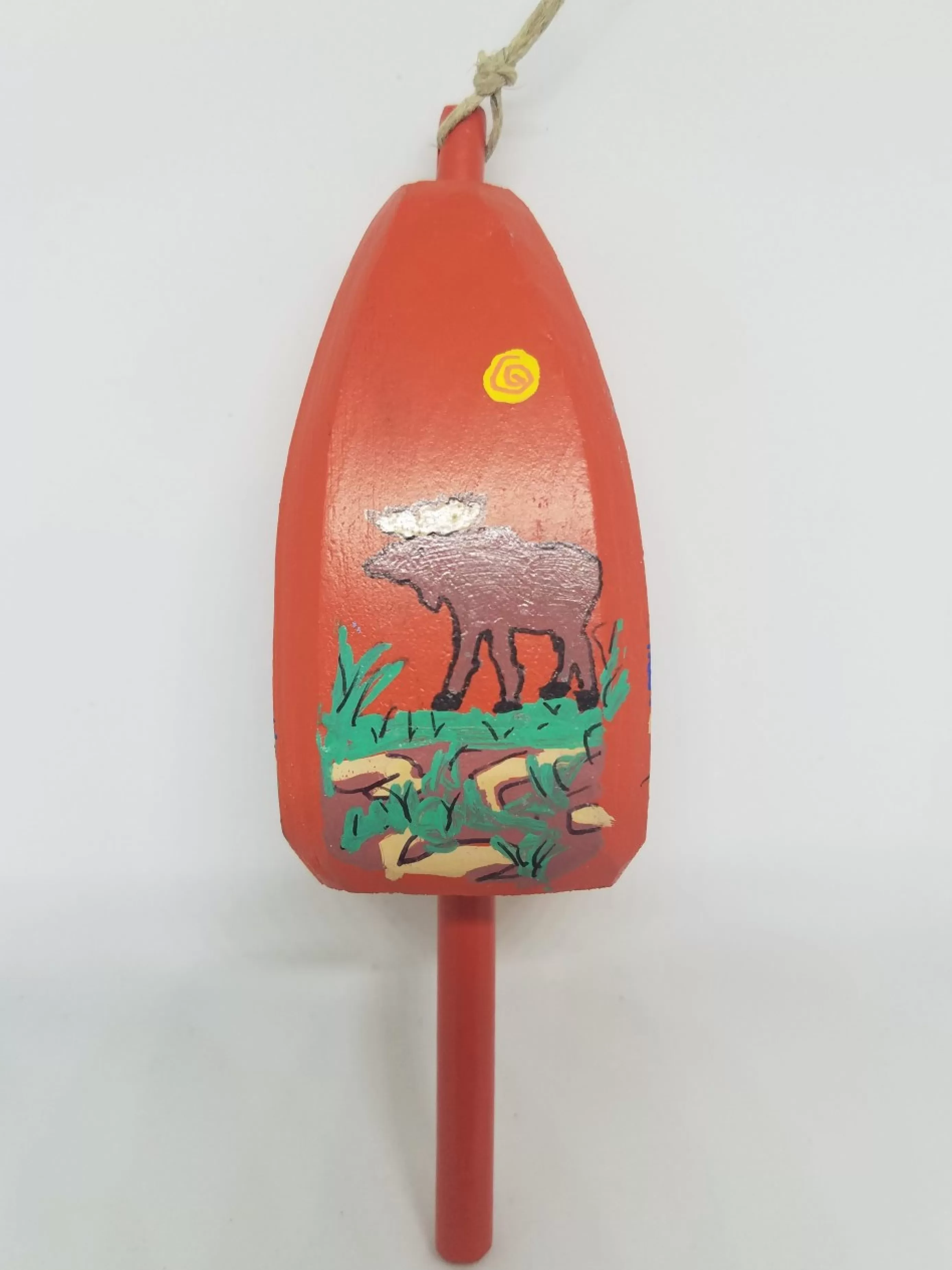 Christmas Vacation Buoys<Moose On Orange Buoy Ornament