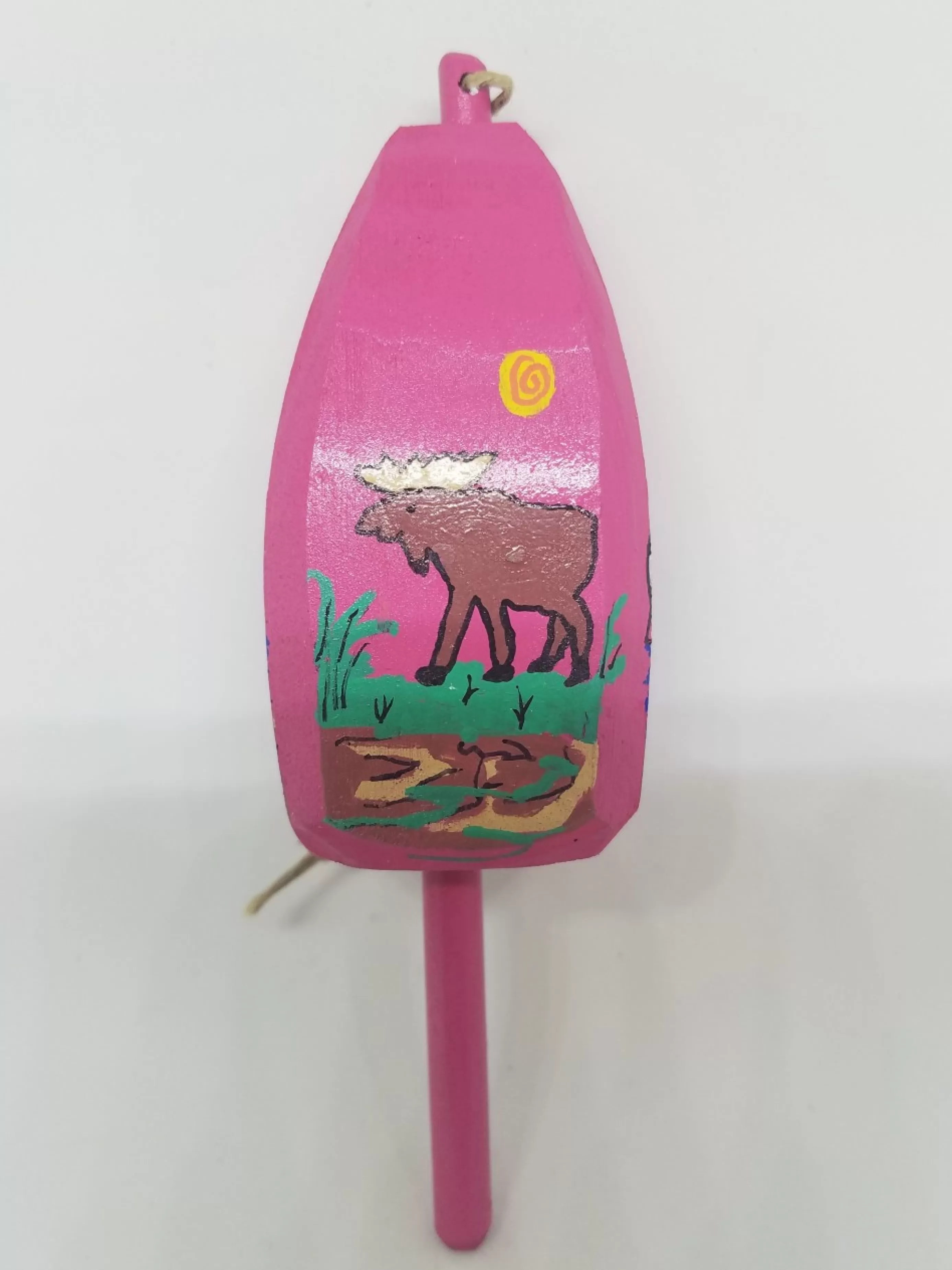 Christmas Vacation Buoys<Moose On Pink Buoy Ornament