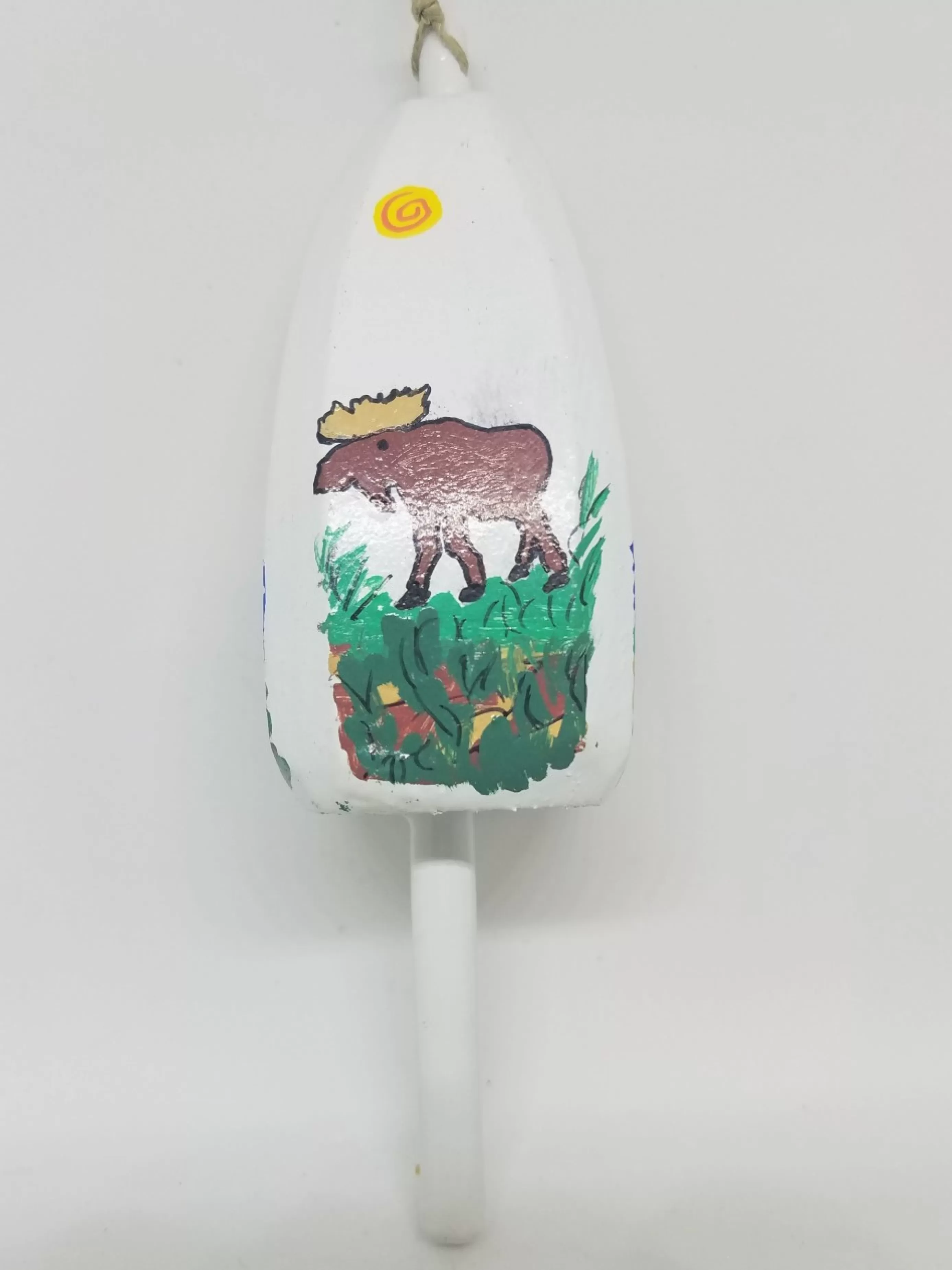 Christmas Vacation Buoys<Moose On White Buoy Ornament