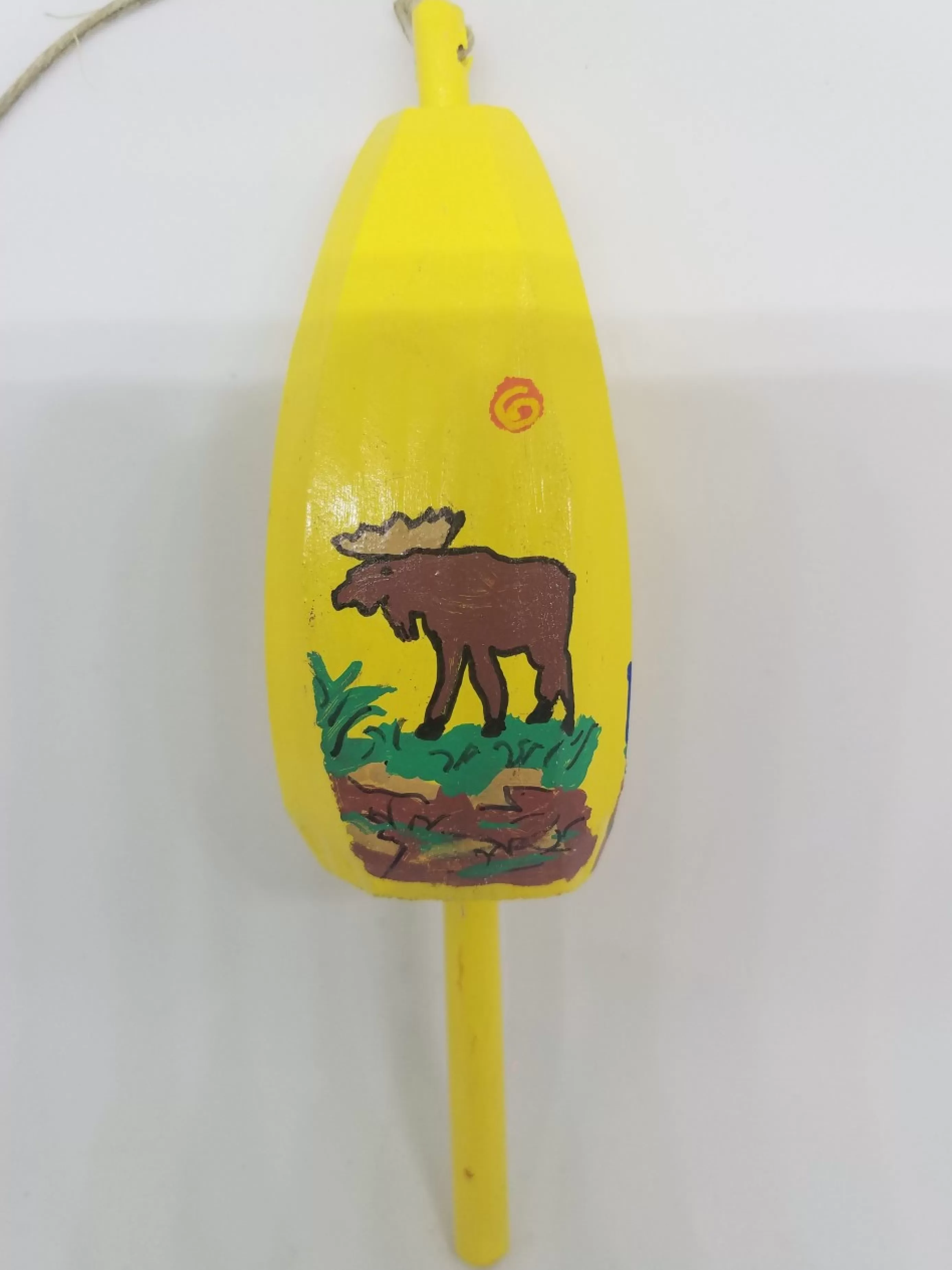 Christmas Vacation Buoys<Moose On Yellow Buoy Ornament