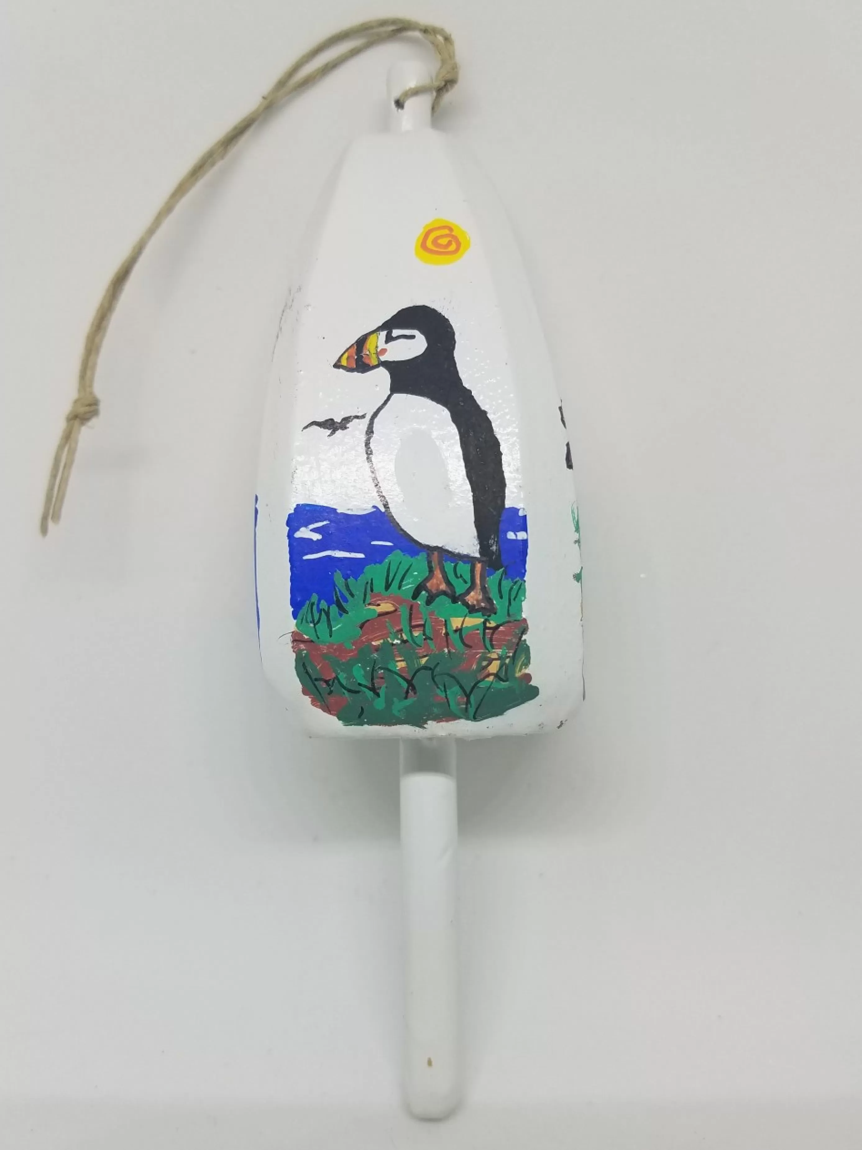 Christmas Vacation Buoys<Puffin On White Buoy Ornament