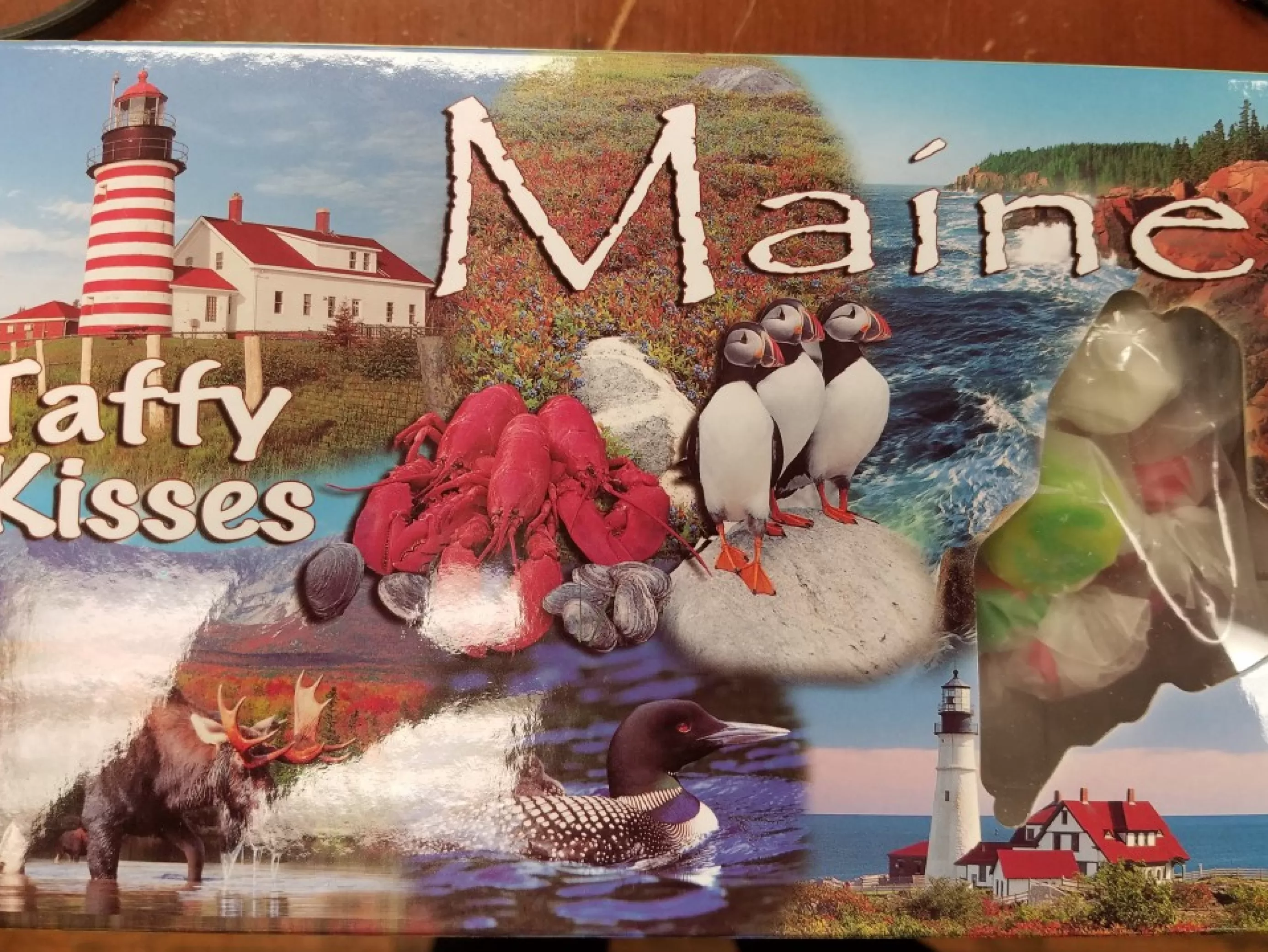 Christmas Vacation Sweet Treats<Salt Water Taffy Maine Collage Box