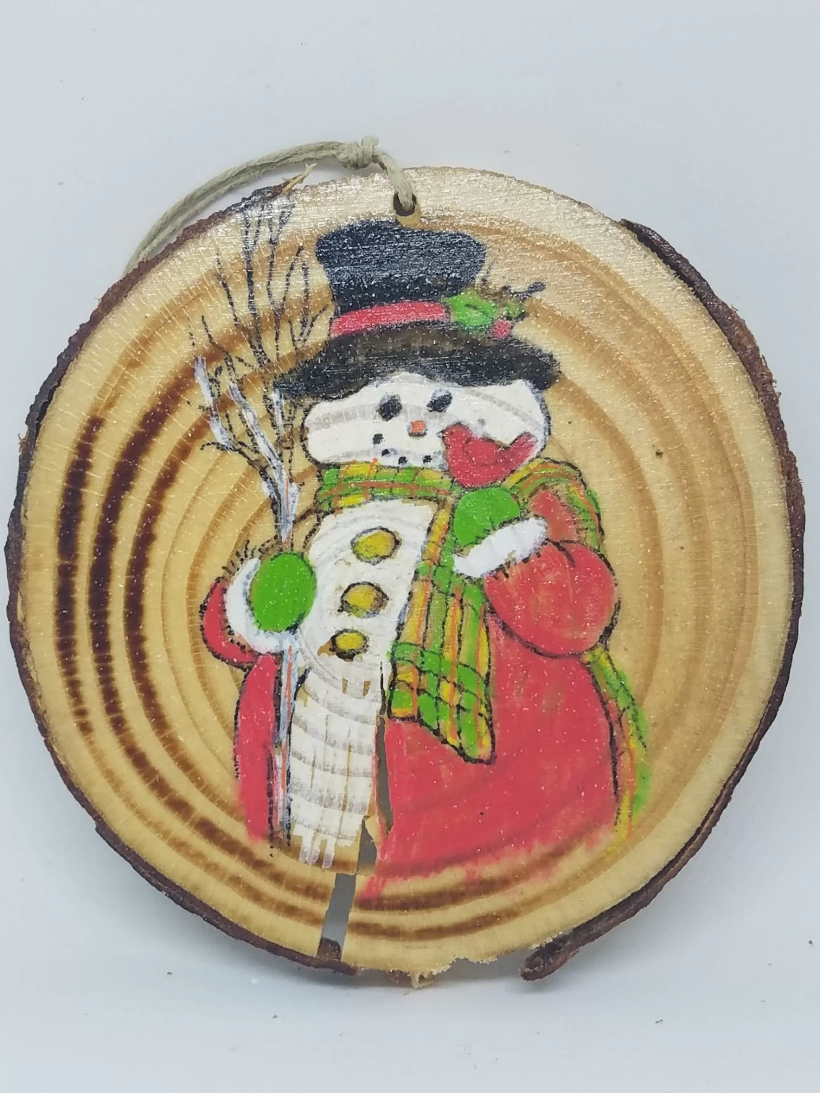 Christmas Vacation Christmas And Holiday<Snowman On Wood Ornament